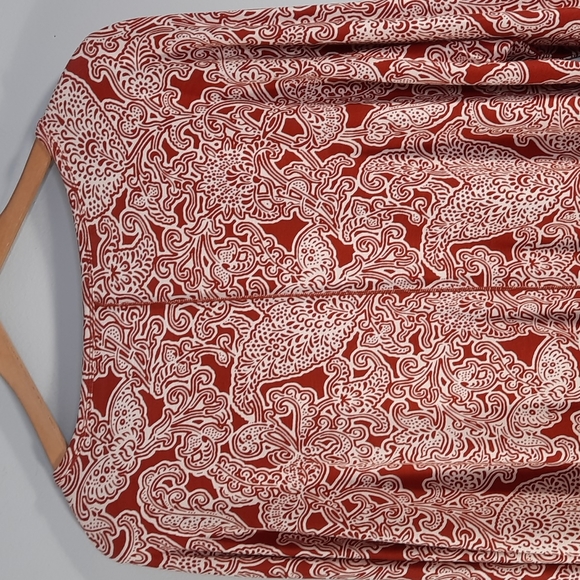 NWT JONES NEW YORK BRICK/JONES WHITE BLOUSE SZ L. - Picture 9 of 10